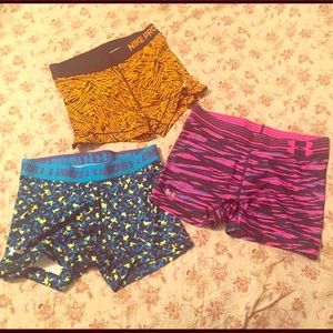 Nike Pro & Under Armour Shorts, Medium